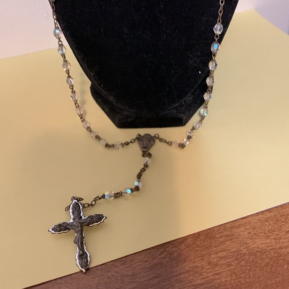 Vintage necklace with crucifix  26” - Picture 3 of 6